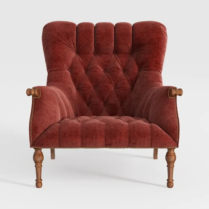 Setawix Chenille Upholstered Chaise Lounger