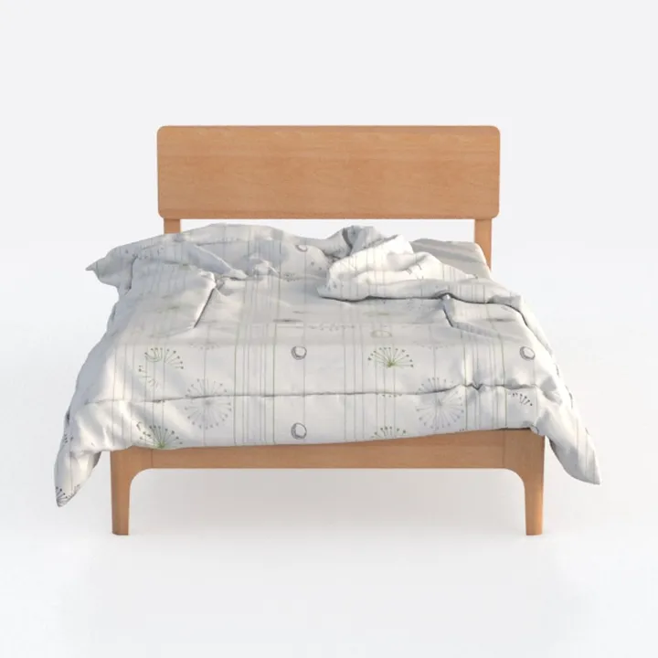 Vida Designs Milan Letto Singolo, Struttura in Legno di Pino Massello, Testiera, Estremità Bassa, Mobili per Camera da Letto, in Legno di Pino, 0.9 m