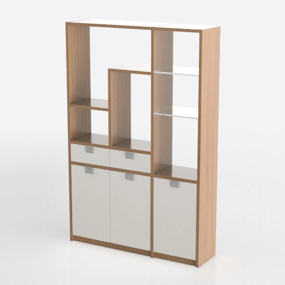 White Wood 37 in. Kitchen Island Kitchen Storage C