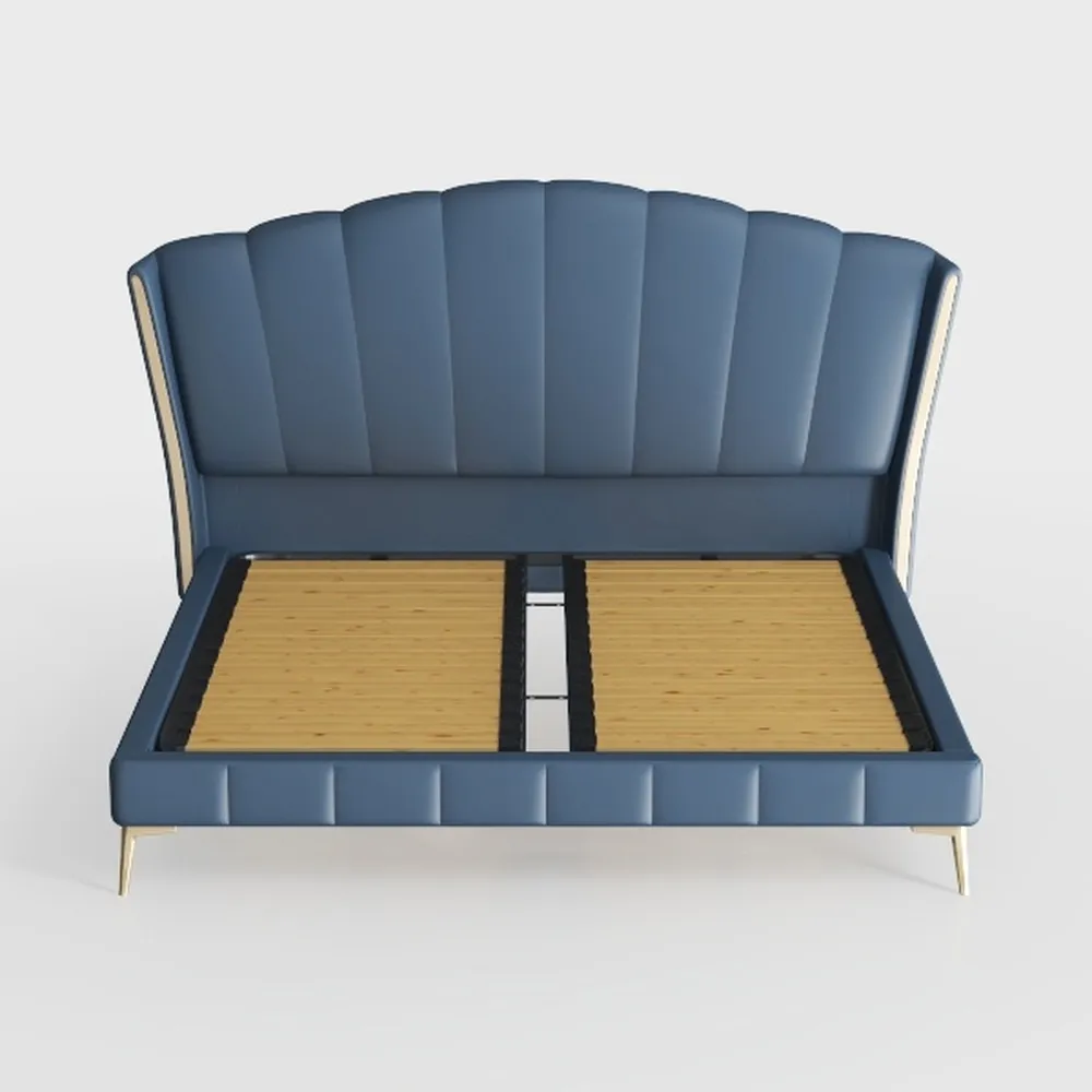 Queen Size Bed Frame with Headboard Touch LED