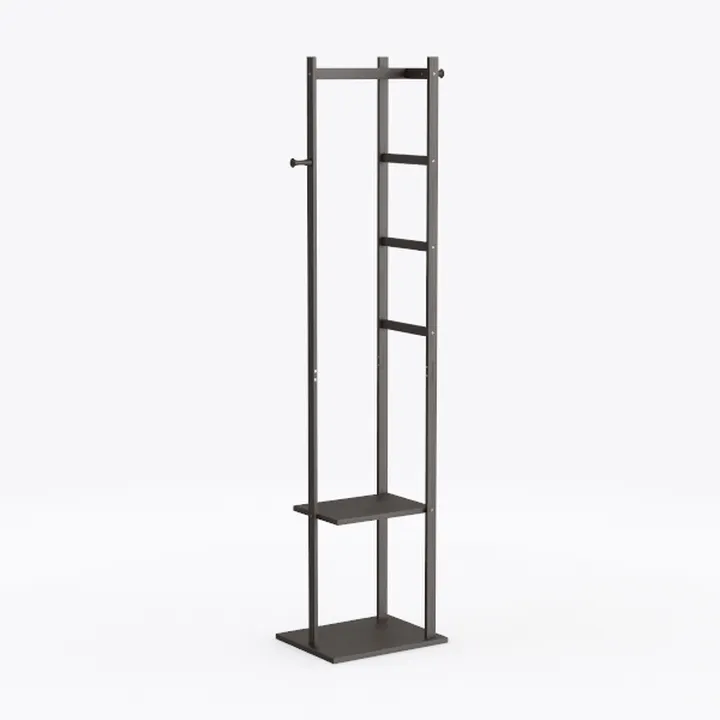 VASAGLE Coat Rack, Coat Stand with 3 Shelves