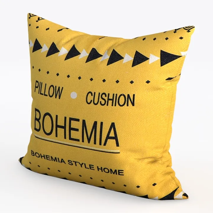 Zebra Outdoor Pillow Covers Waterproof, Yellow