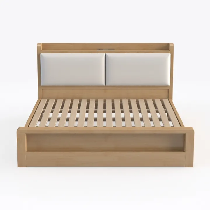 Moe's Home Collection Round Off Bed Wood Brown