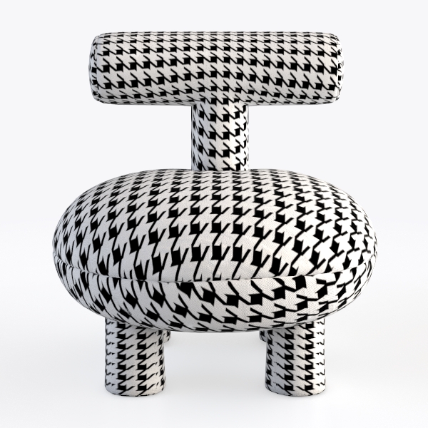 single sofa-Houndstooth