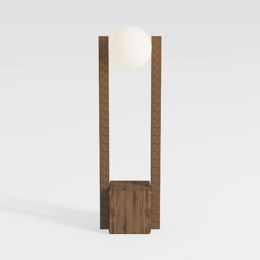 Bedside Table Lamp for Bedroom, Nightstand Wood