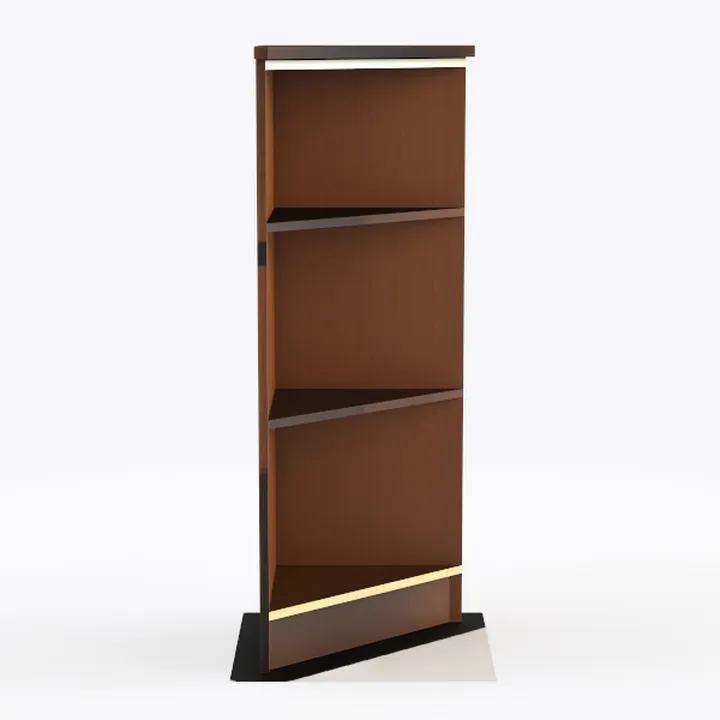 Shelves Oak Medium Narrow Left Angled Corner