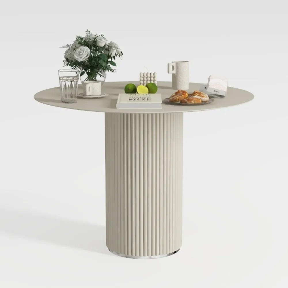 PAKASEPT Round Dining Room Table, 39.5" Circular