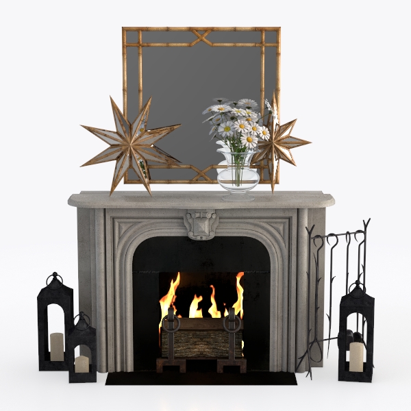 fireplace-Renaissance Romance