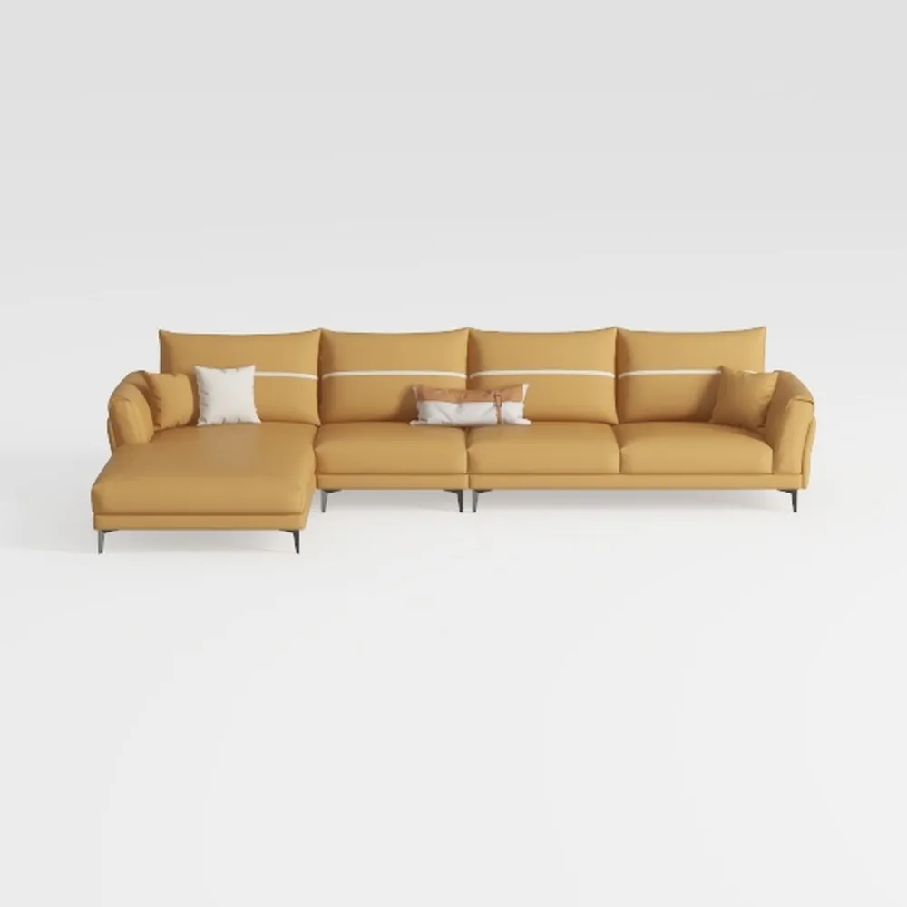 NicBex L Shaped Couch Faux Leather Sectional