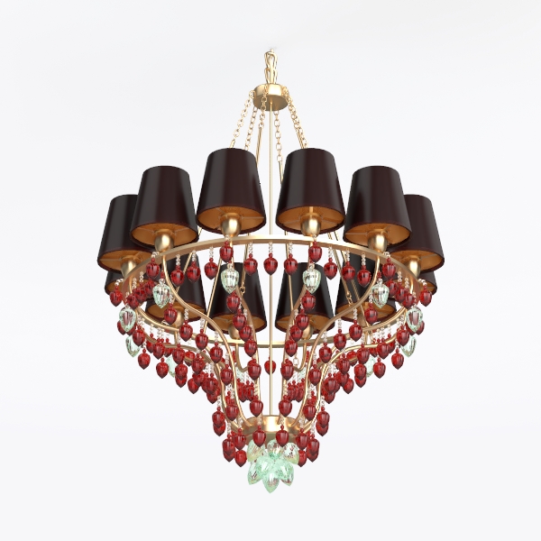 WERFACTORY Tiffany Ceiling Light Fixture Yellow