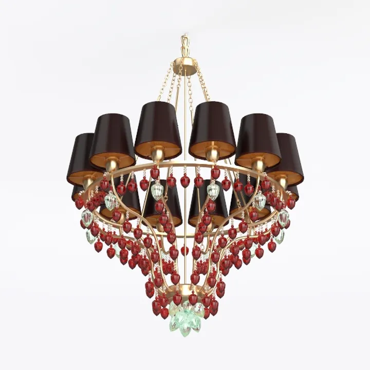 WERFACTORY Tiffany Ceiling Light Fixture Yellow