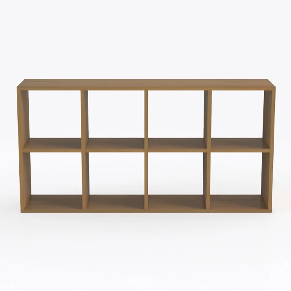 Bookshelf with Storage Bin, 6-Cube Storage