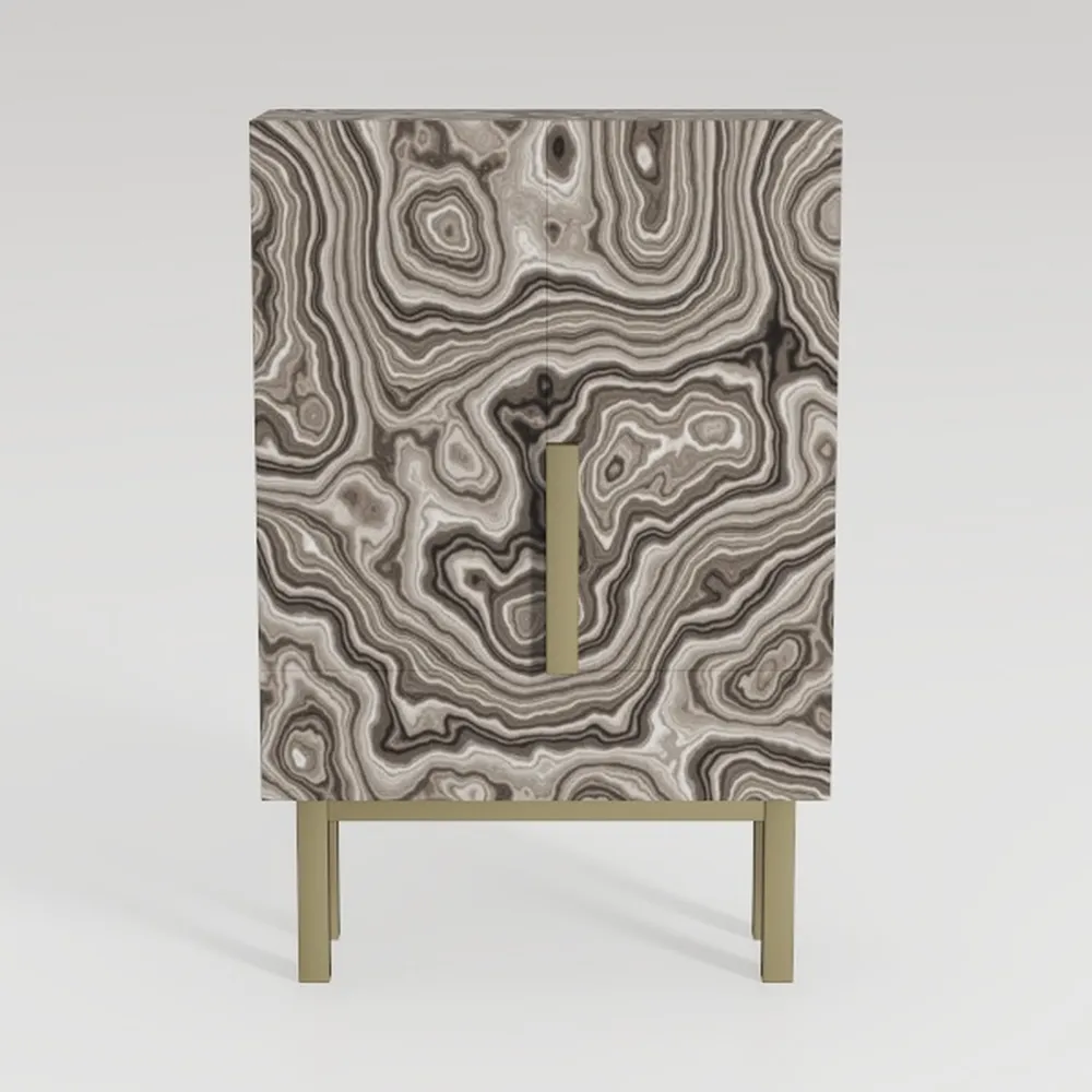 LONYKE 3 Drawer Farmhouse Dresser with Embossed