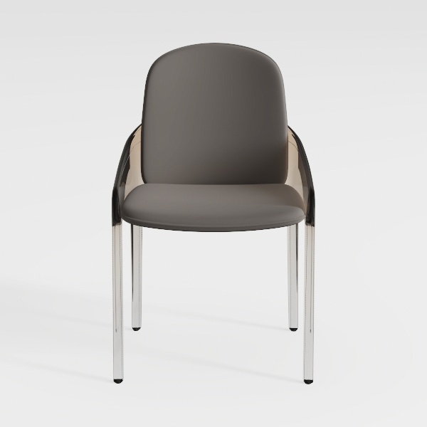 Faux Fur Dining Chairs Set of 2, Comfy Upholstered