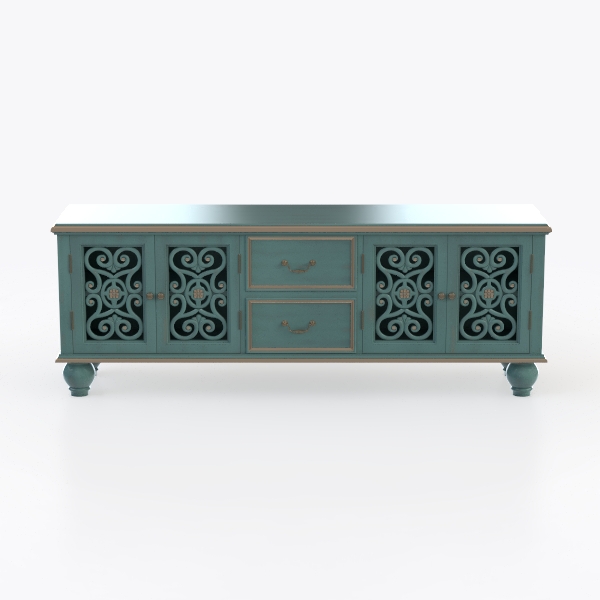 ARTPOWER 47.8&quot; Accent Cabinet with 4 Doors