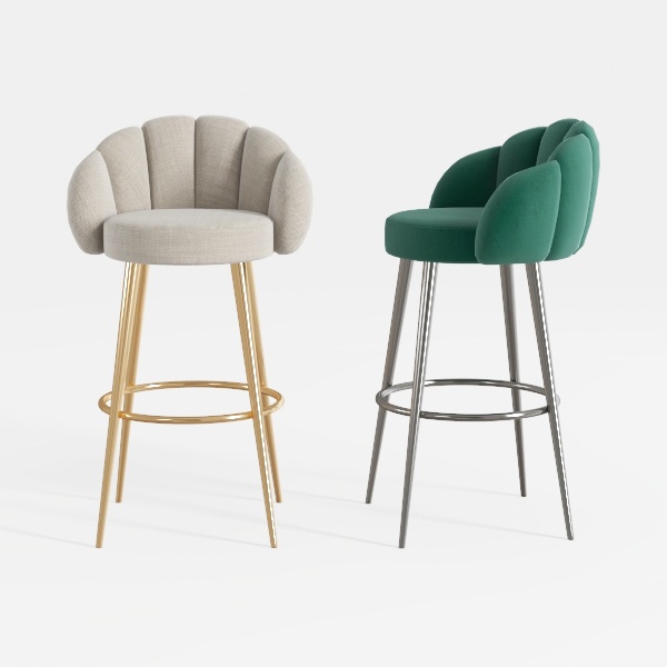 SSLine Velvet Vanity Chair Elegant Upholstered