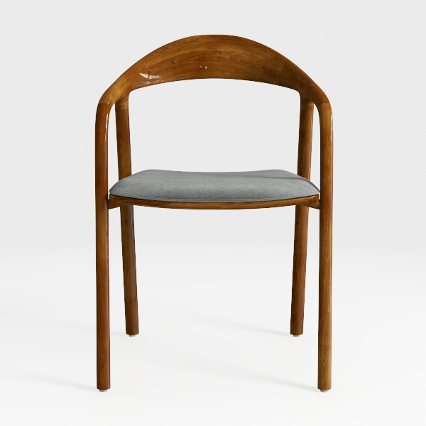 Ergonomic Solid Wood Chair Home Living Room Chair 