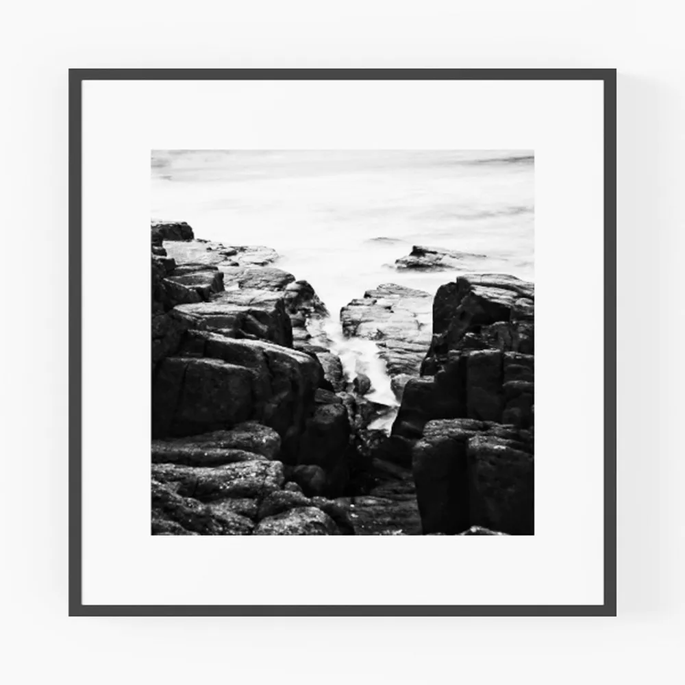 sechars - Black and White Beach Pictures Wall Art