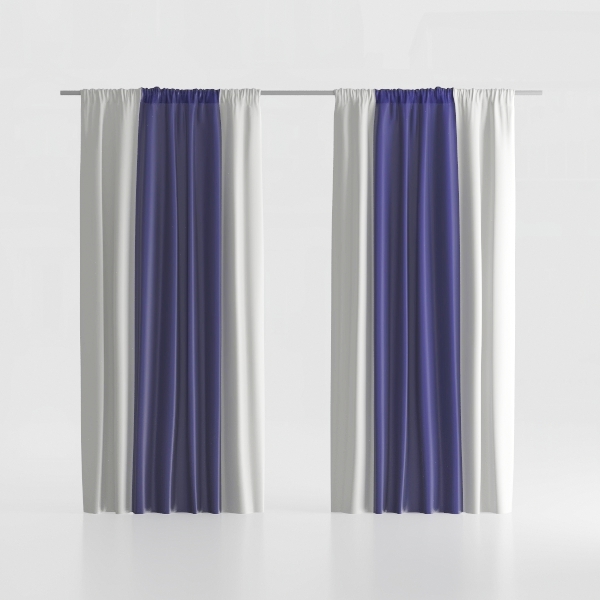 Estelar Textiler Navy Blue and Greyish White