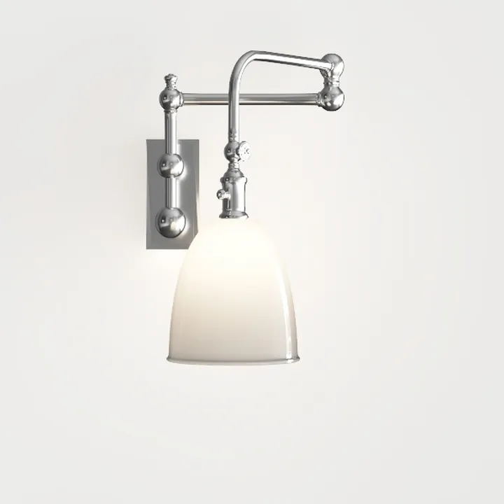 Vintage Industrial Metal Glass Wall Lamp 3D Model