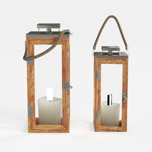 Table Lamp, Set of 2 Rustic Farmhouse Nightstand