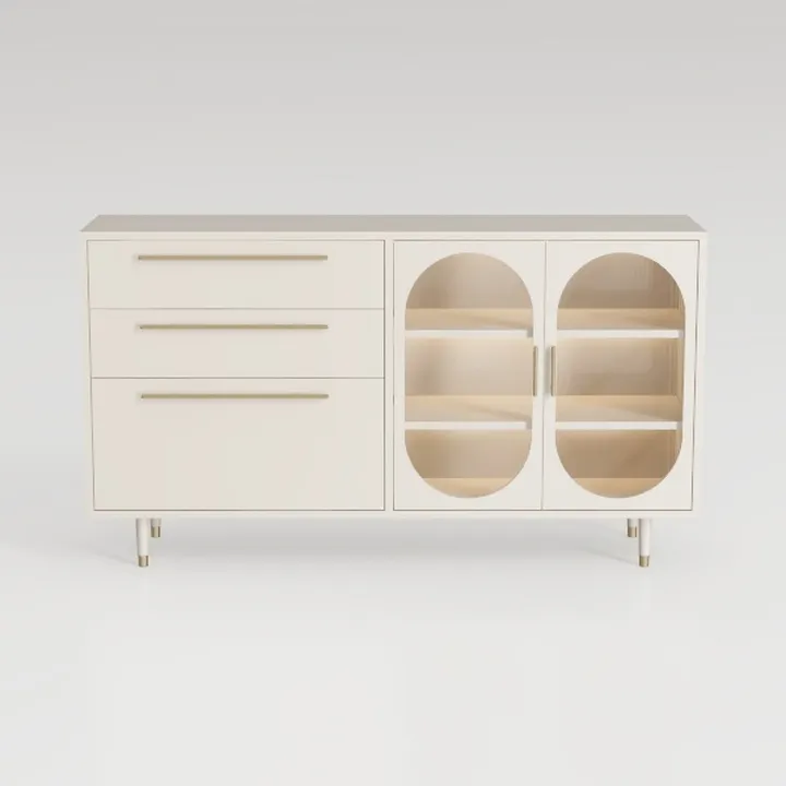 6 Drawer Dresser for Bedroom Modern Boho Rattan