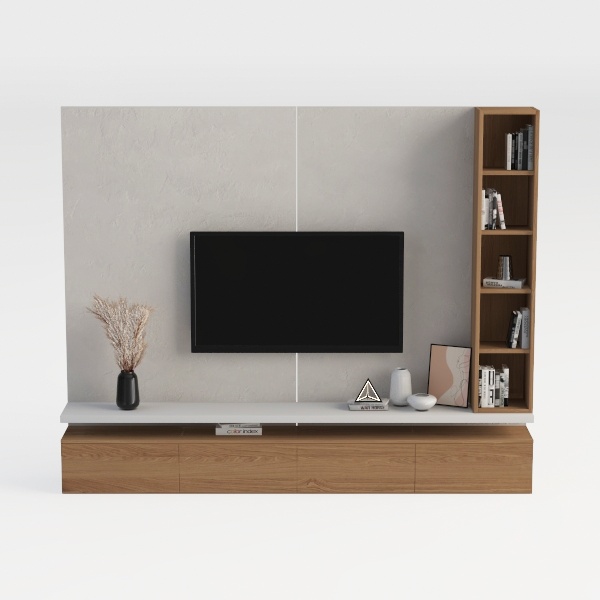 Pmnianhua Floating TV Stand with LED Lights,63&#39;&#39;