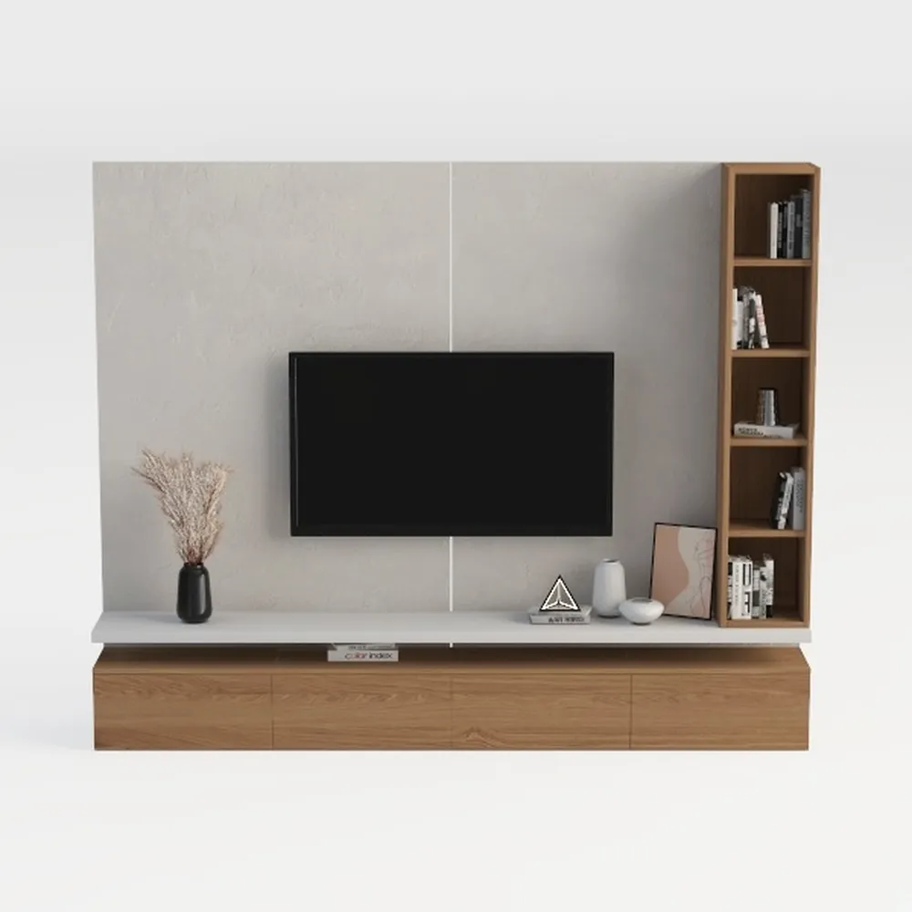 Pmnianhua Floating TV Stand with LED Lights,63''
