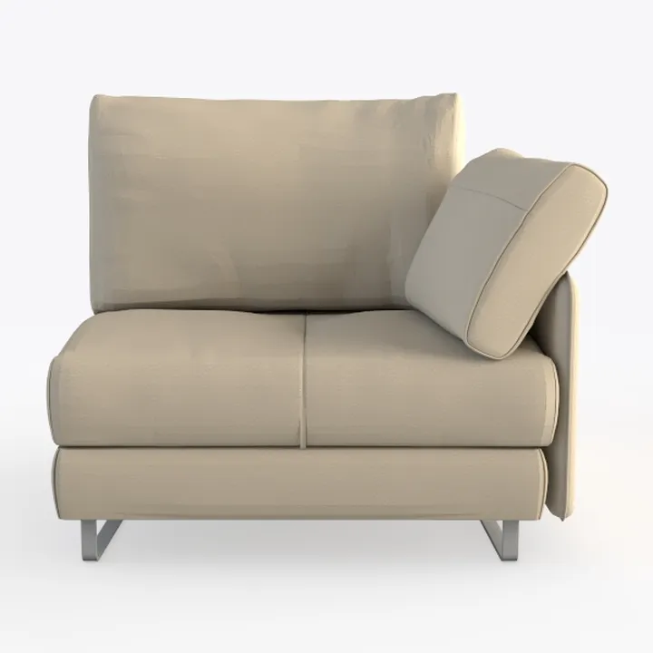 POVISON 31" Modular Sectional Armless Sofa for Liv