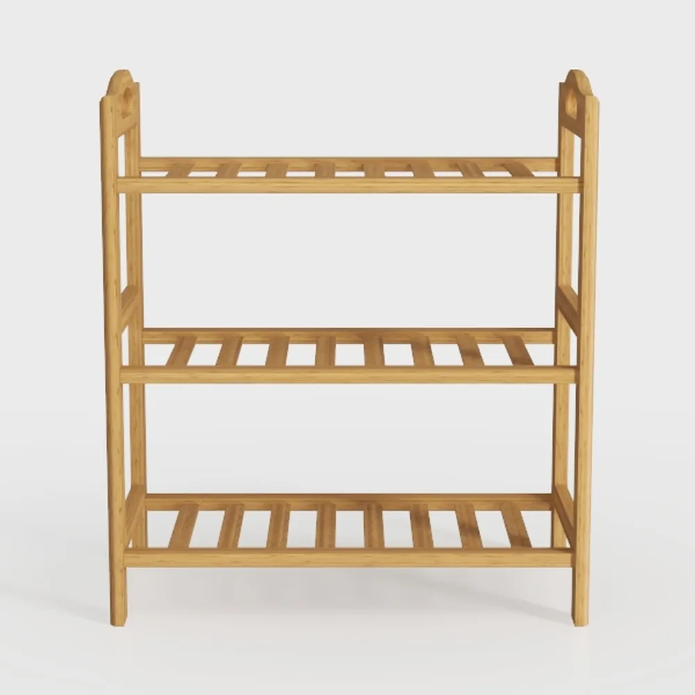 3-Tier Bamboo Freestanding Shelf Unit,