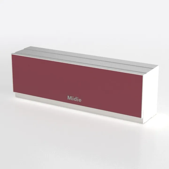 Modern Minimalist Metal and Solid Wood Cabinet 3D Model