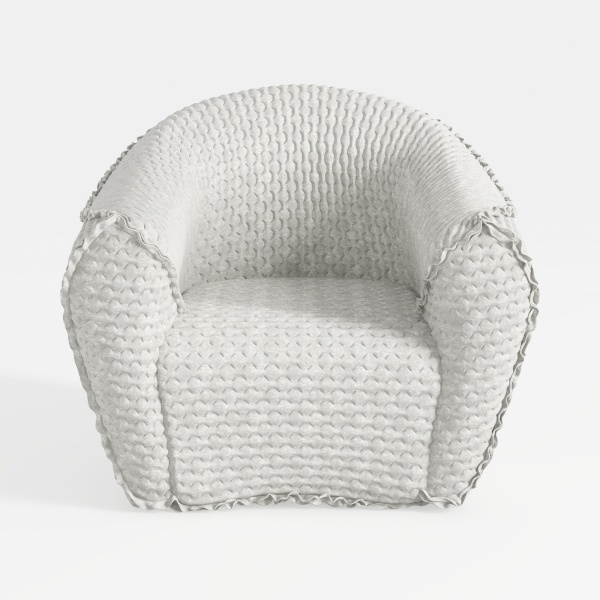 Pemberly Row Modern Living Room Round Back Velvet 