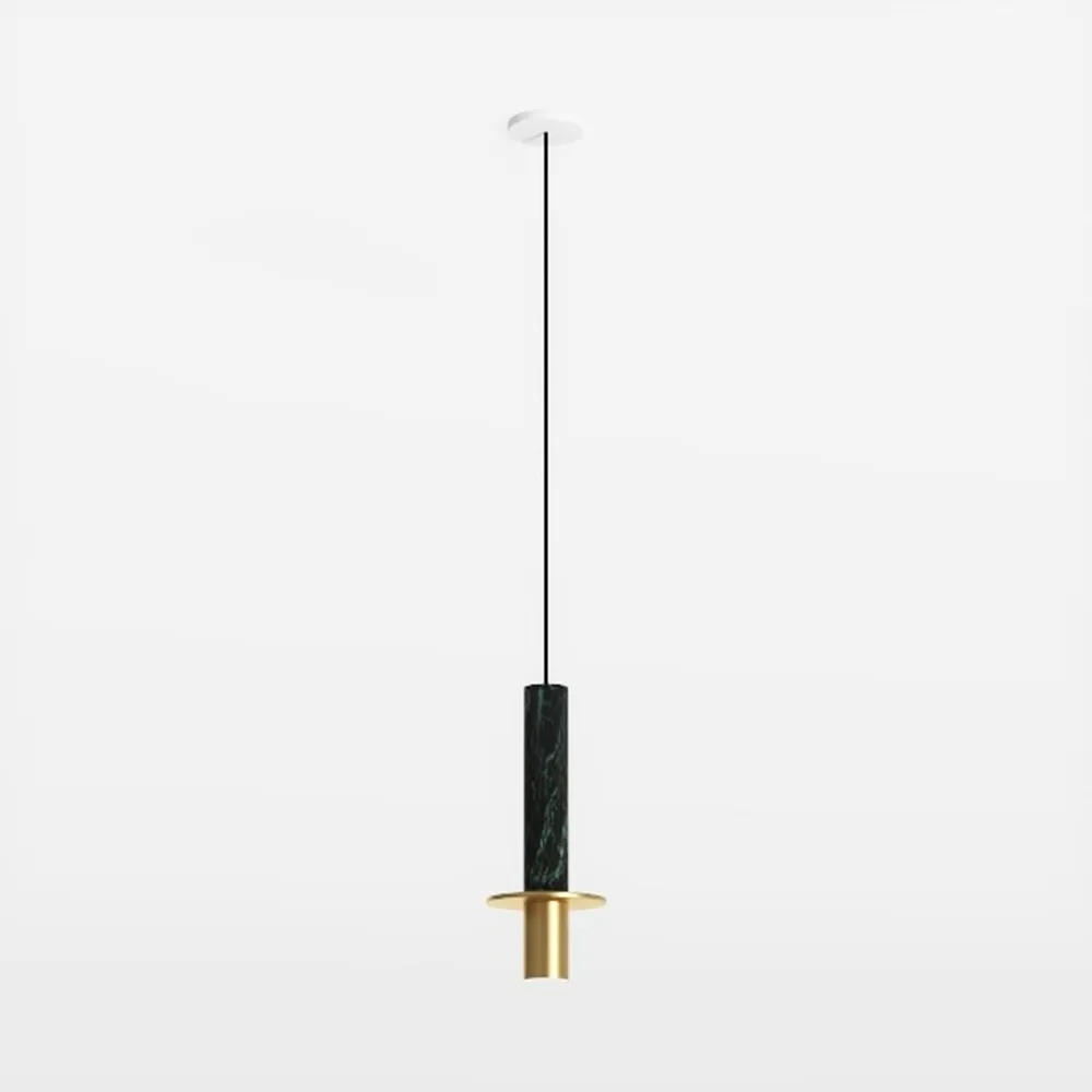 Modern Black Pendant Light, 21.6'' Glass Pendant