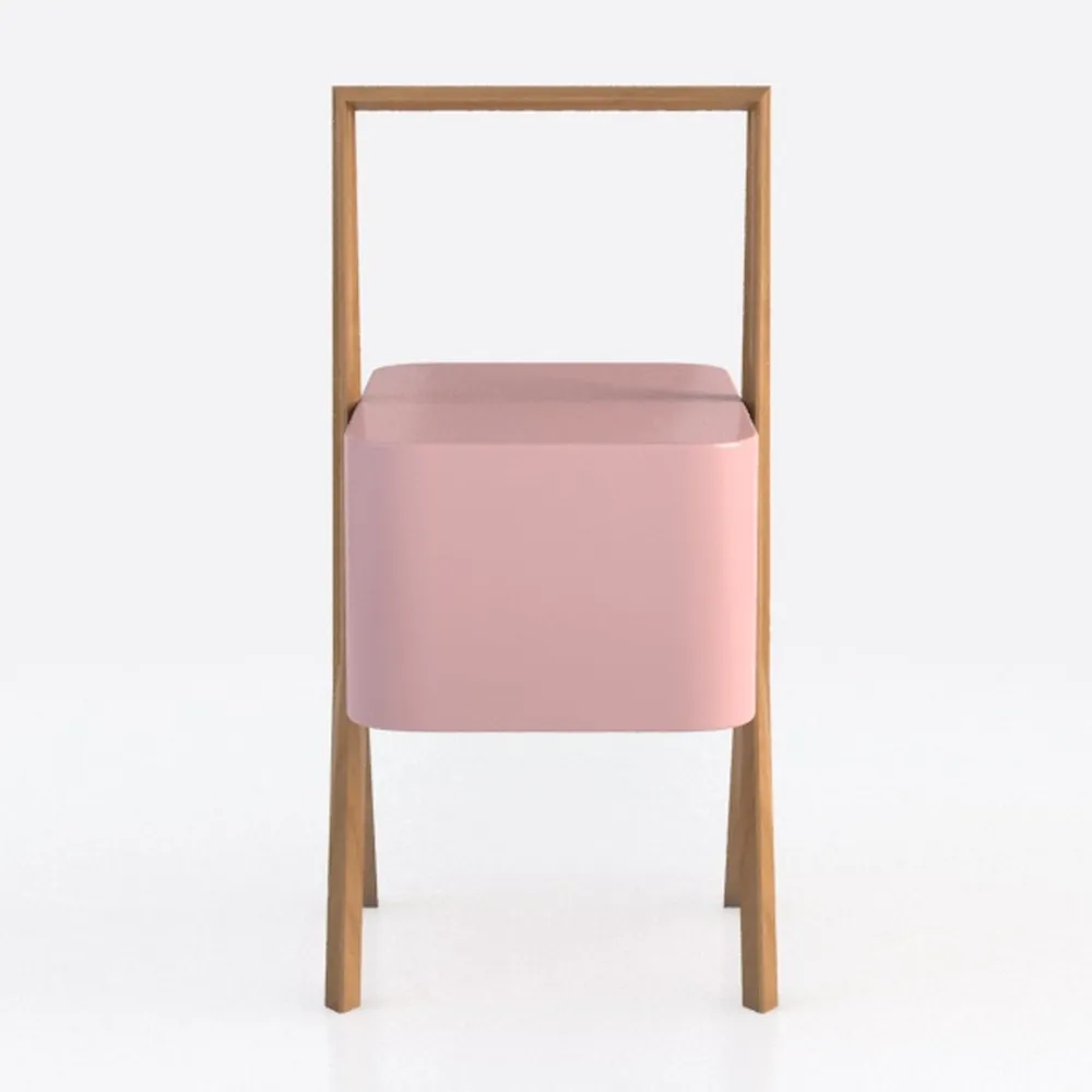 Modern Nightstand with Charging Station and LED