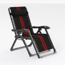 Modern Metal Fabric Zero Gravity Lounge Chair 3D Model Right 45 Degree View