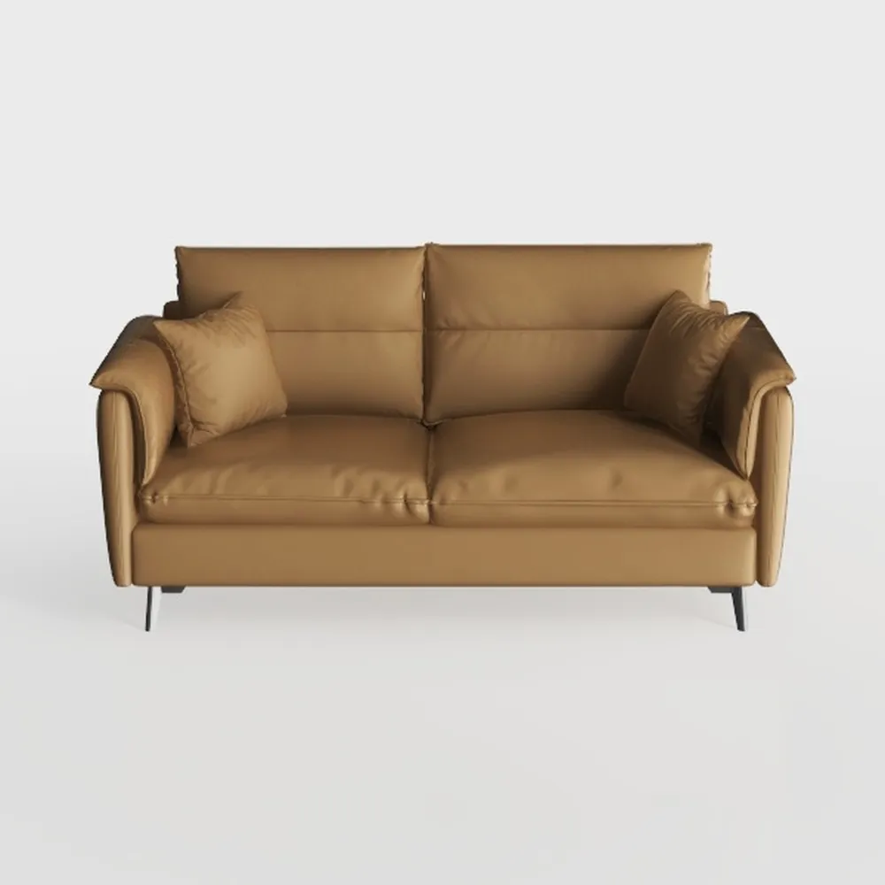 Mid Century Modern 53” Loveseat Sofa, Comfy Uphols