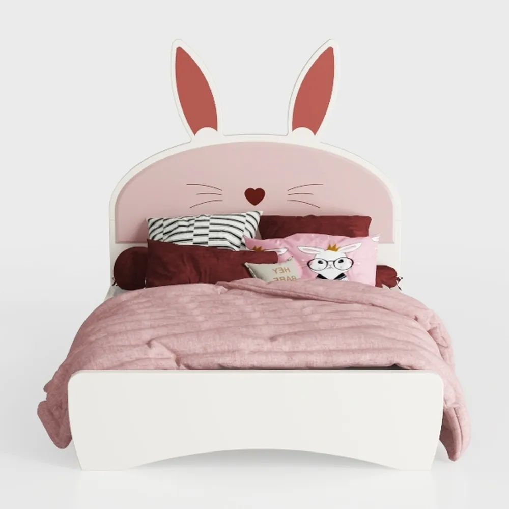 Linique Twin Size Upholstered Platform Bed with Ra