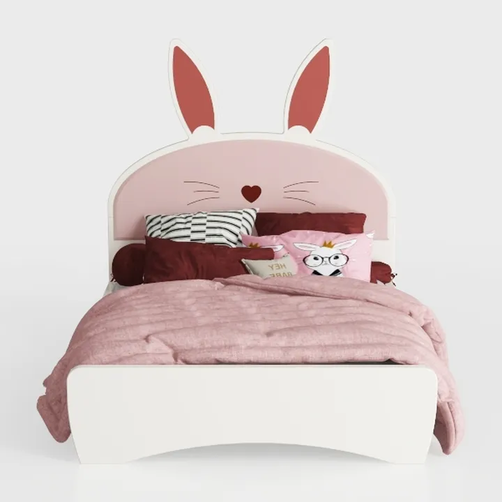 Linique Twin Size Upholstered Platform Bed with Ra