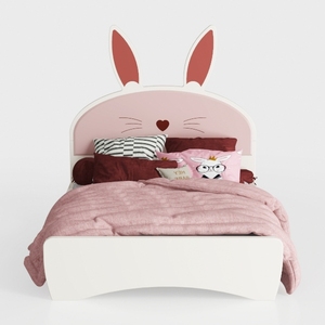 Linique Twin Size Upholstered Platform Bed with Ra