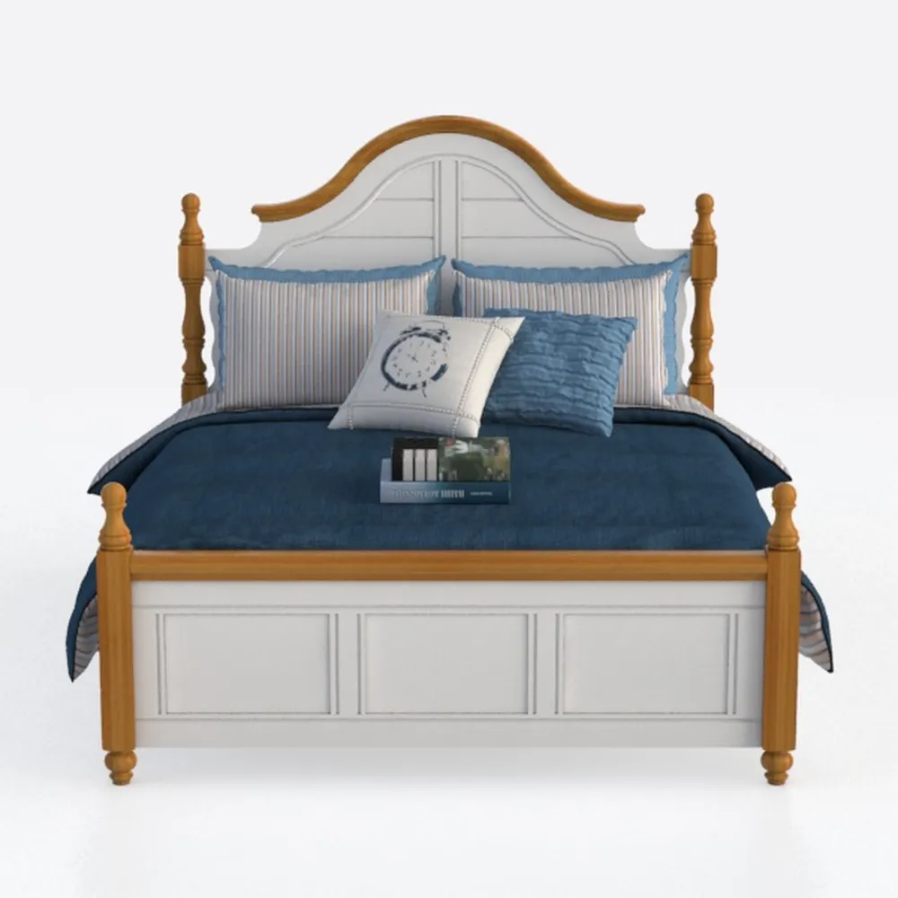 American Woodcrafters Rodanthe Dove White Queen Wo