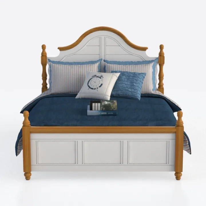 American Woodcrafters Rodanthe Dove White Queen Wo