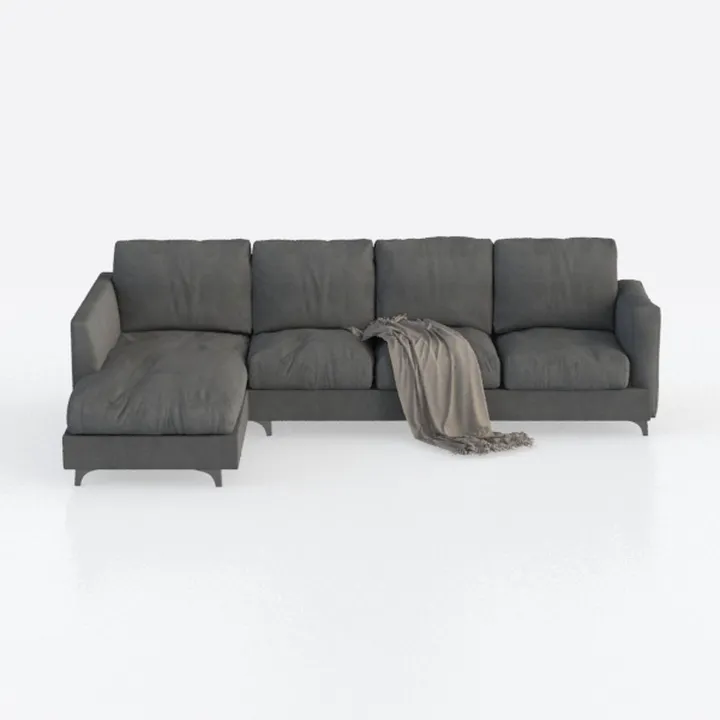 Reversible Combined L-Shaped Sofa Space Saver with