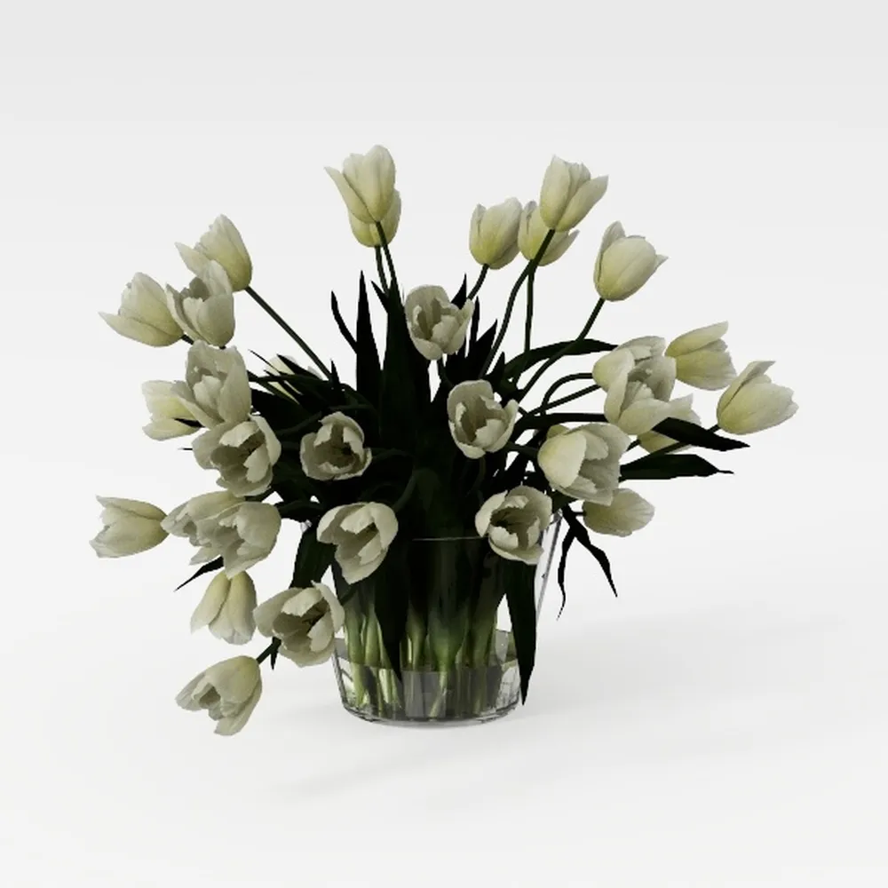 Briful Orchid Artificial Flowers 15in White Fake