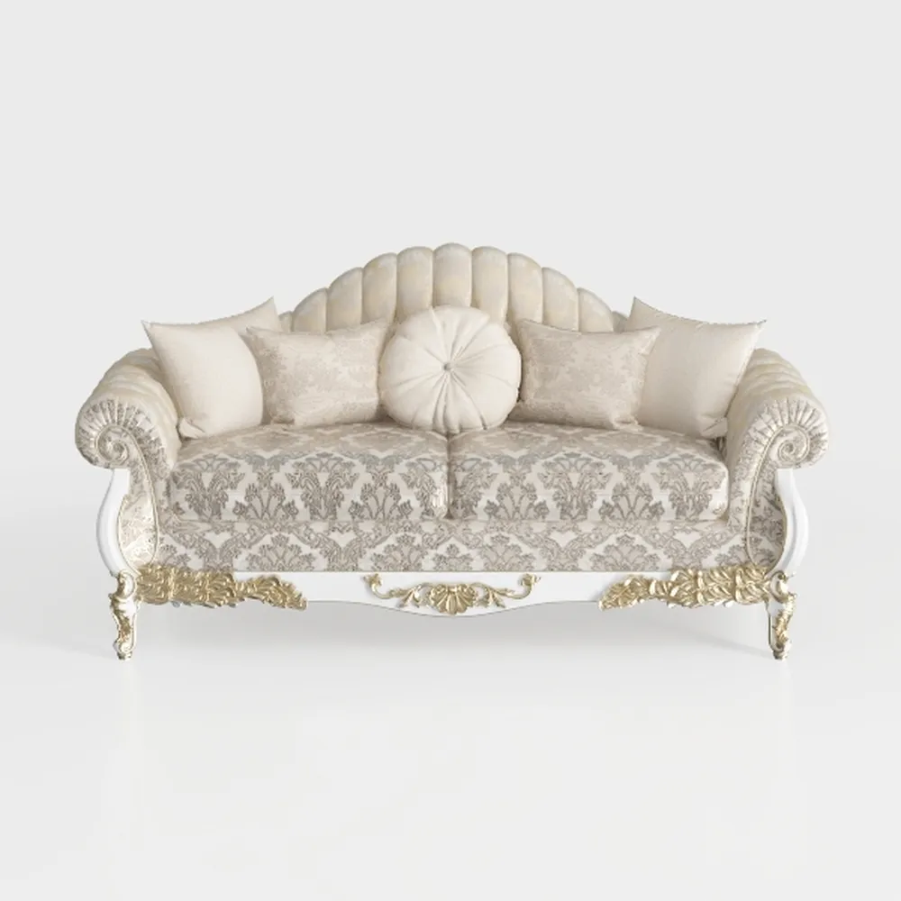 Luxury Victorian Couch - Floral Couch with Crystal