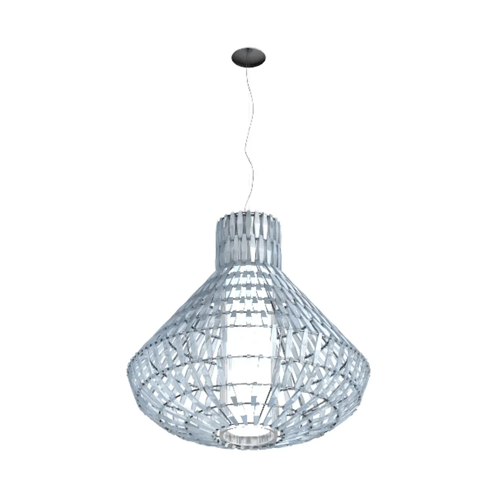 Newrays Wood Bead Chandelier Pendant Gray White 