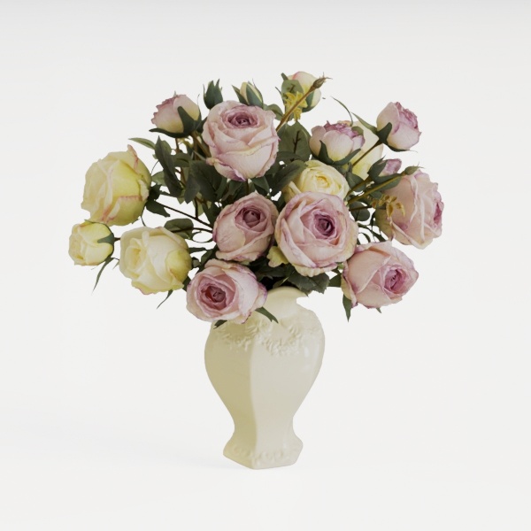 Hollyone Pink Peonies Artificial Flowers with