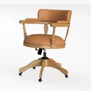 Office Chair Ergonomic Middle Back Cushion Lumbar  Left 45 Degree View