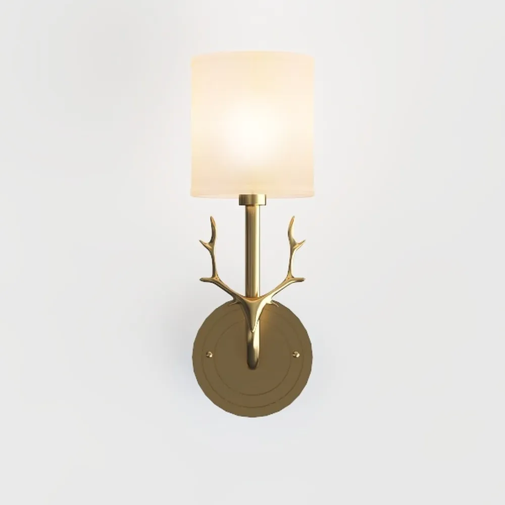 Countryside Retro Wall Light Living Room Fabrics