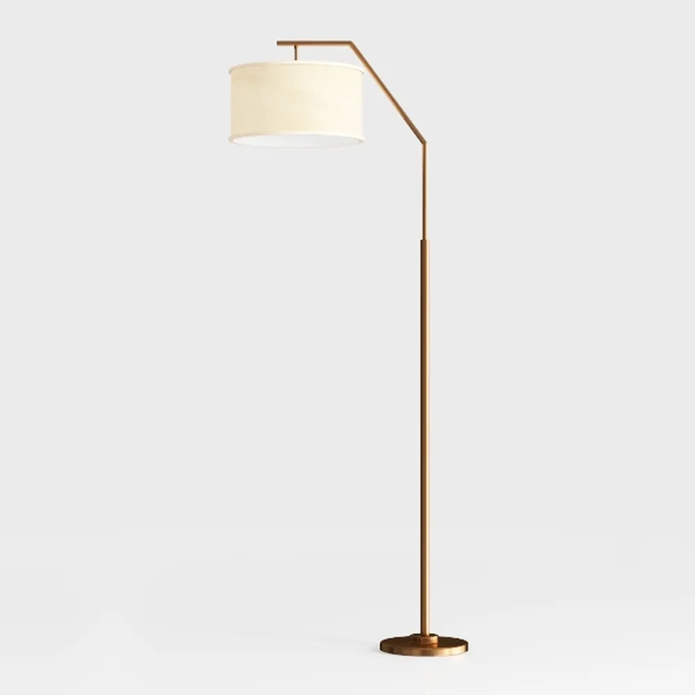 Bamboo Floor Lamp Bohemian Hanging Arc Floor Lamp 