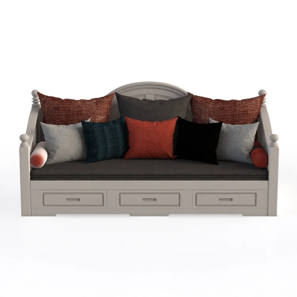 Acadia Twin Wood Daybed with Set of 2 Drawers in W